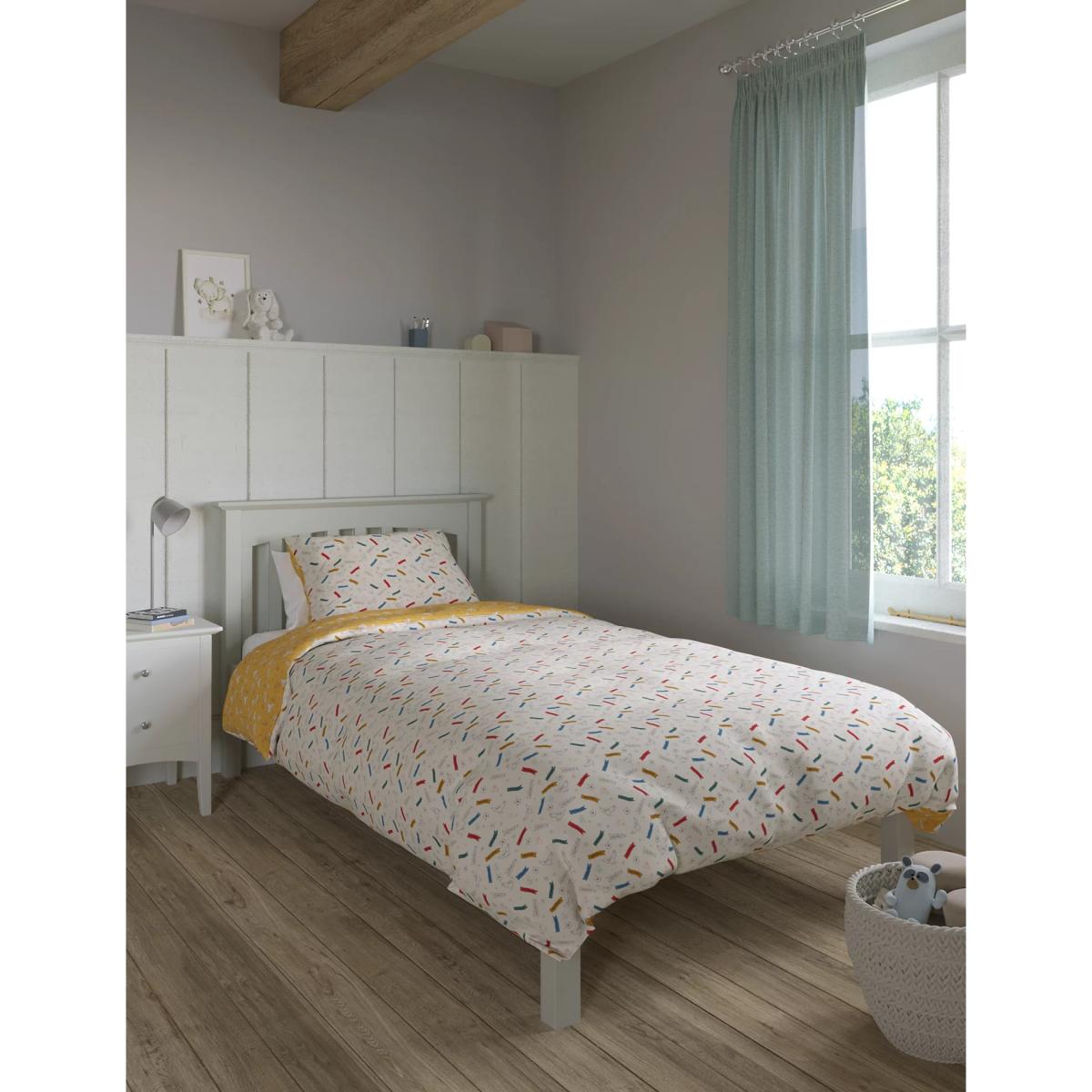 M&S  Cotton Blend Harry Potter™ Bedding Set - SGL - Yellow Mix, Yellow Mix – image 2