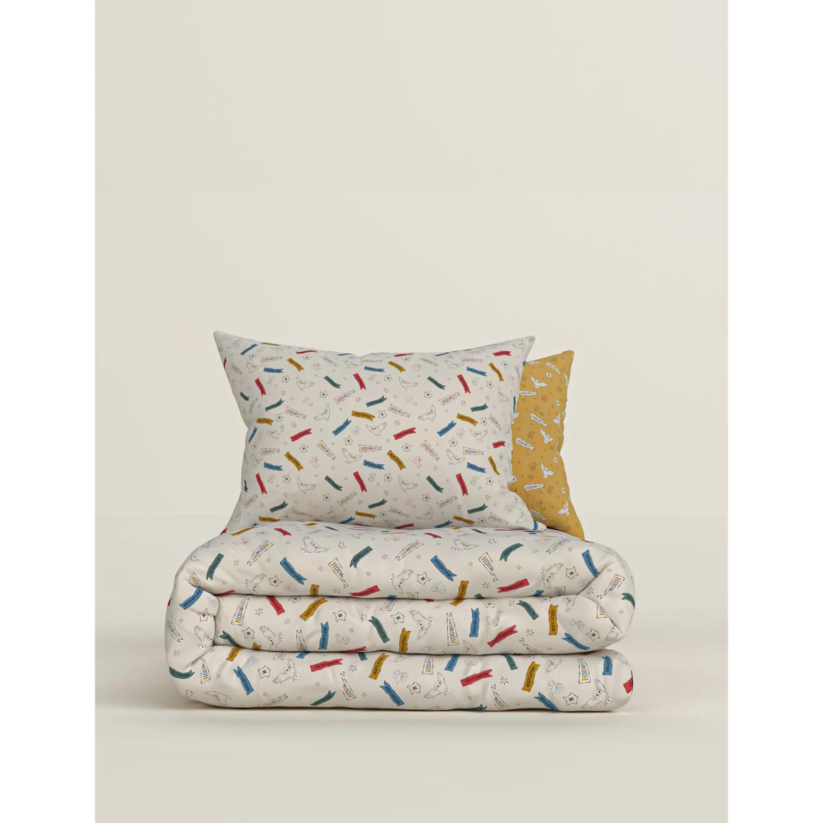 M&S  Cotton Blend Harry Potter™ Bedding Set - SGL - Yellow Mix, Yellow Mix – image 4