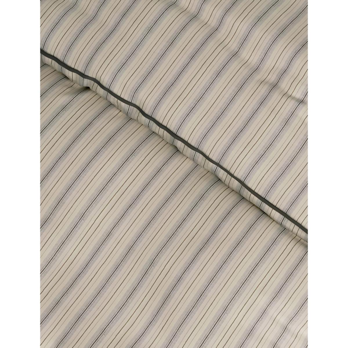 M&S Pure Cotton Striped Bedding Set - SGL - Natural Mix, Natural Mix – image 2