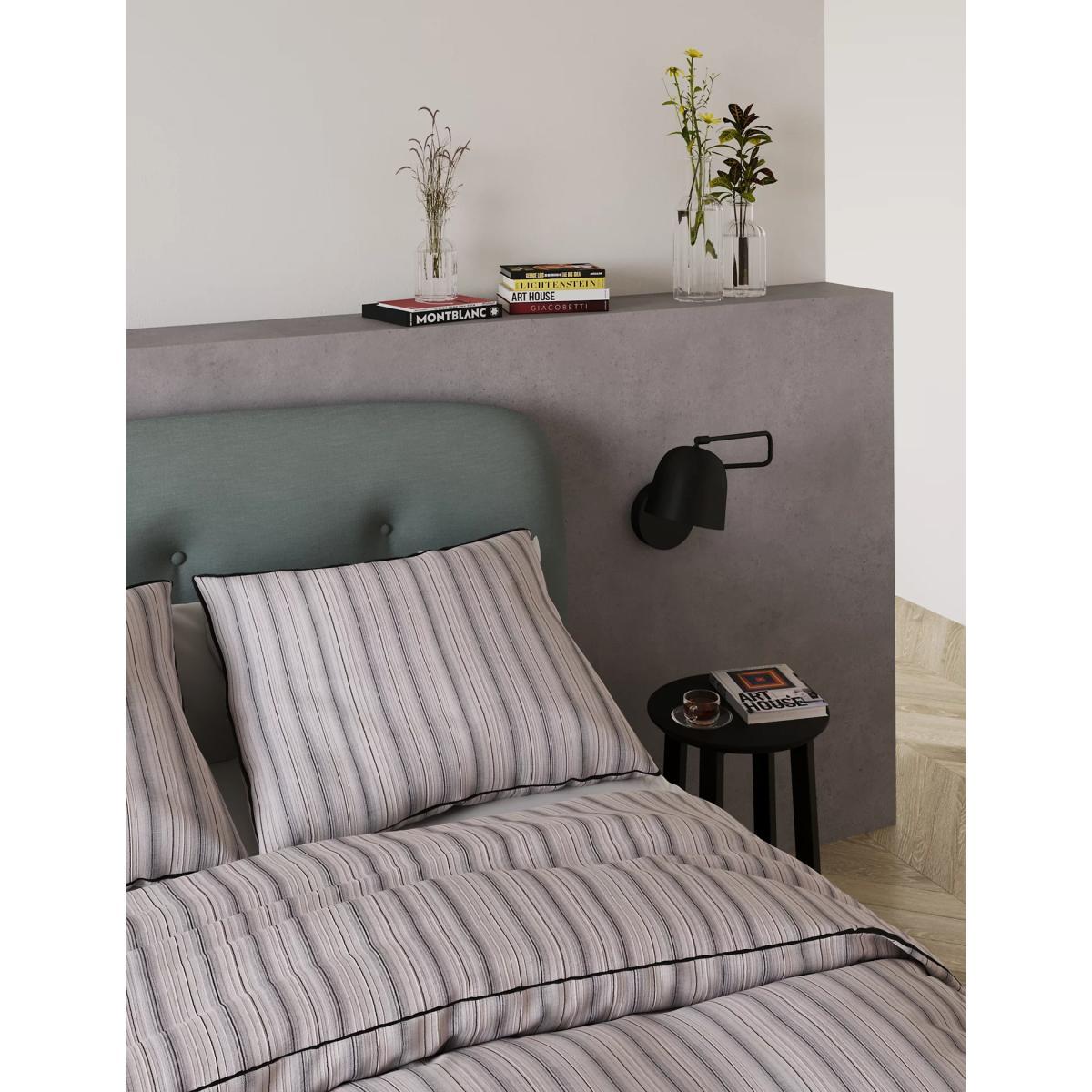M&S Pure Cotton Striped Bedding Set - SGL - Natural Mix, Natural Mix – image 3