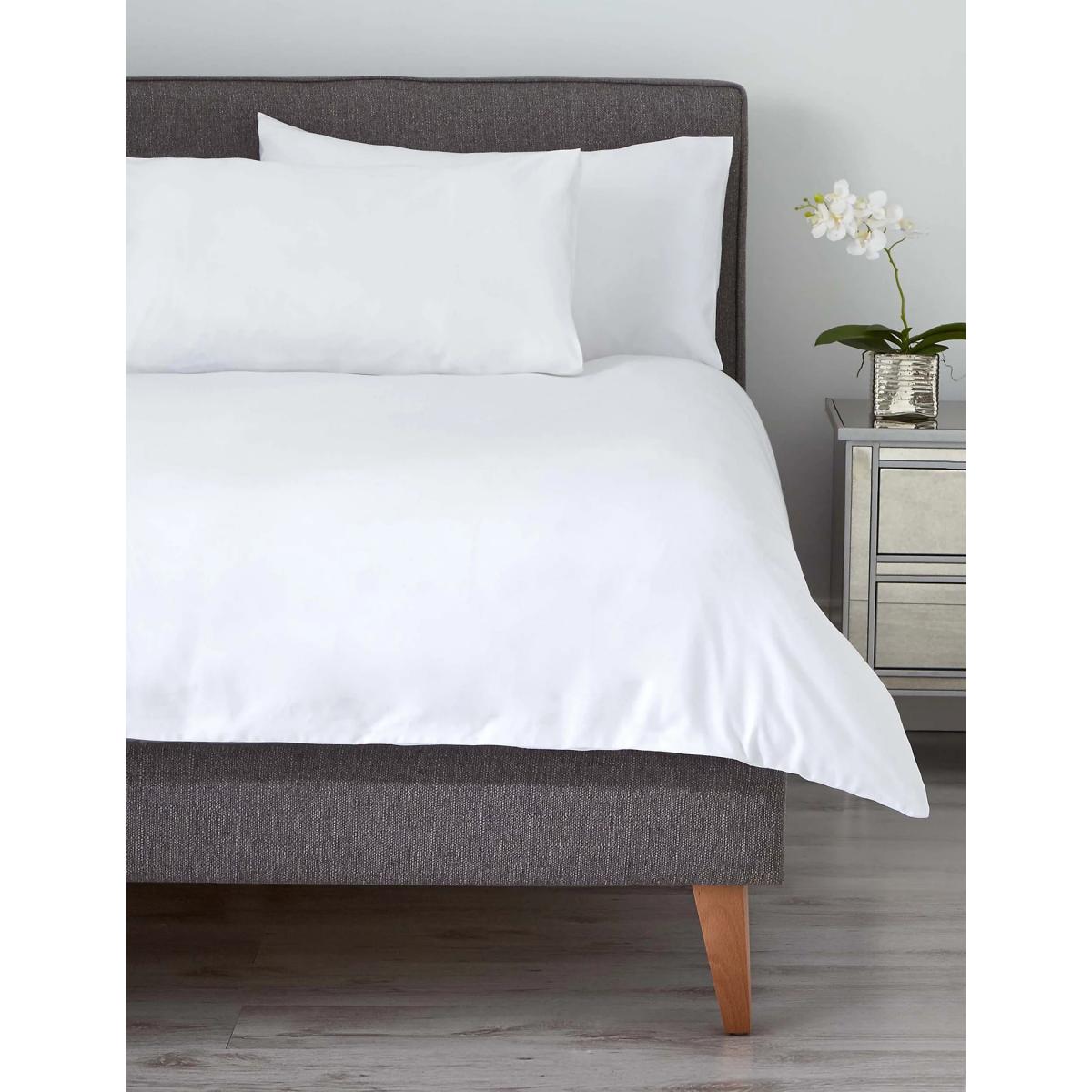 M&S Egyptian Cotton 400 Thread Count Deep Fitted Sheet - SGL - Duck Egg, Duck Egg – image 4