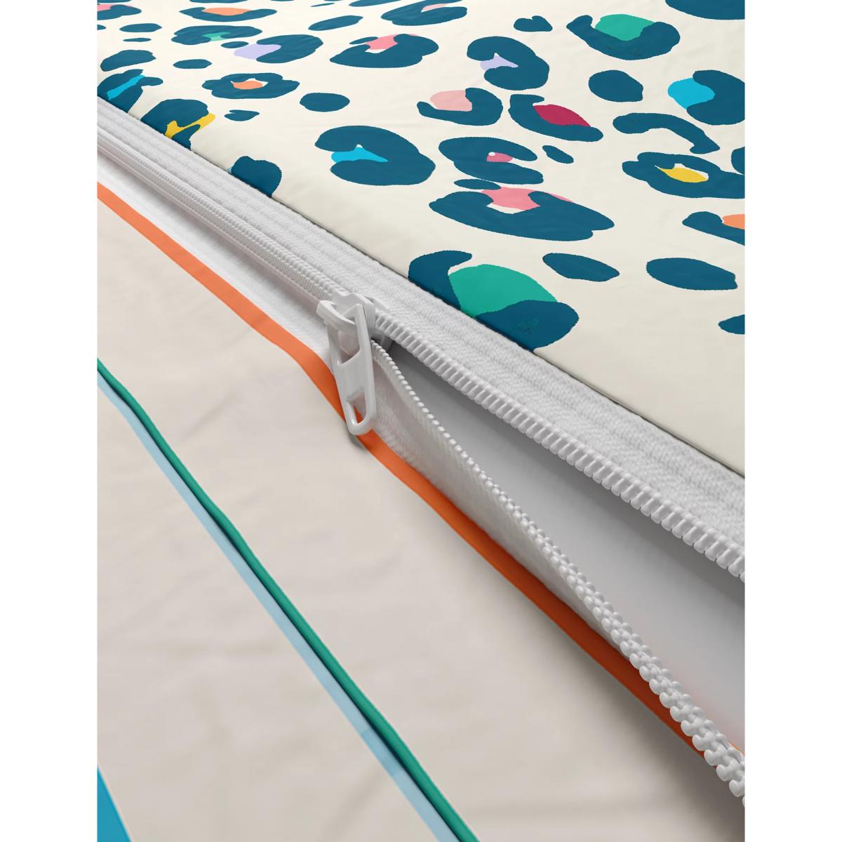 M&S Pure Cotton Animal Print Bedding Set - DBL - Blue Mix, Blue Mix – image 5