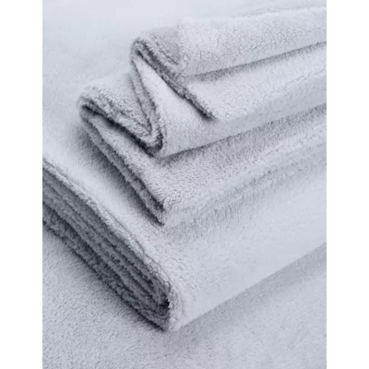 M&S Teddy Fleece Bedding Set - 5FT - Grey, Grey,Cream,Charcoal,Neutral – image 1