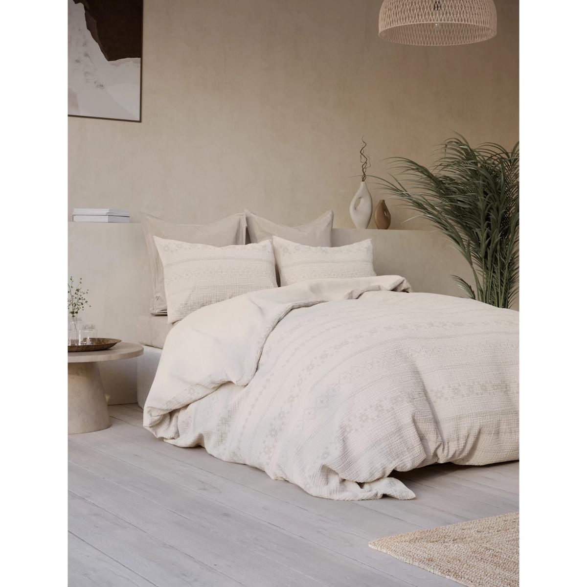 M&S X Fired Earth  Marrakech El Hara Jacquard Bedding Set - 5FT - Malm, Malm,Dover Cliffs,Pompeiian Red – image 2