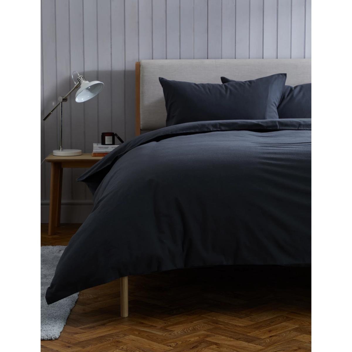 M&S Pure Brushed Cotton Bedding Set - 5FT - White, White,Sand – image 2