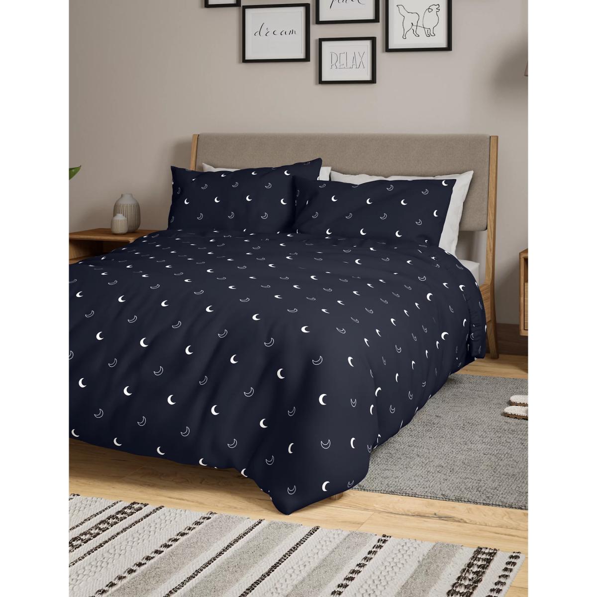 M&S 2 Pack Cotton Mix Moon Bedding Sets - 6FT - Navy, Navy – image 4