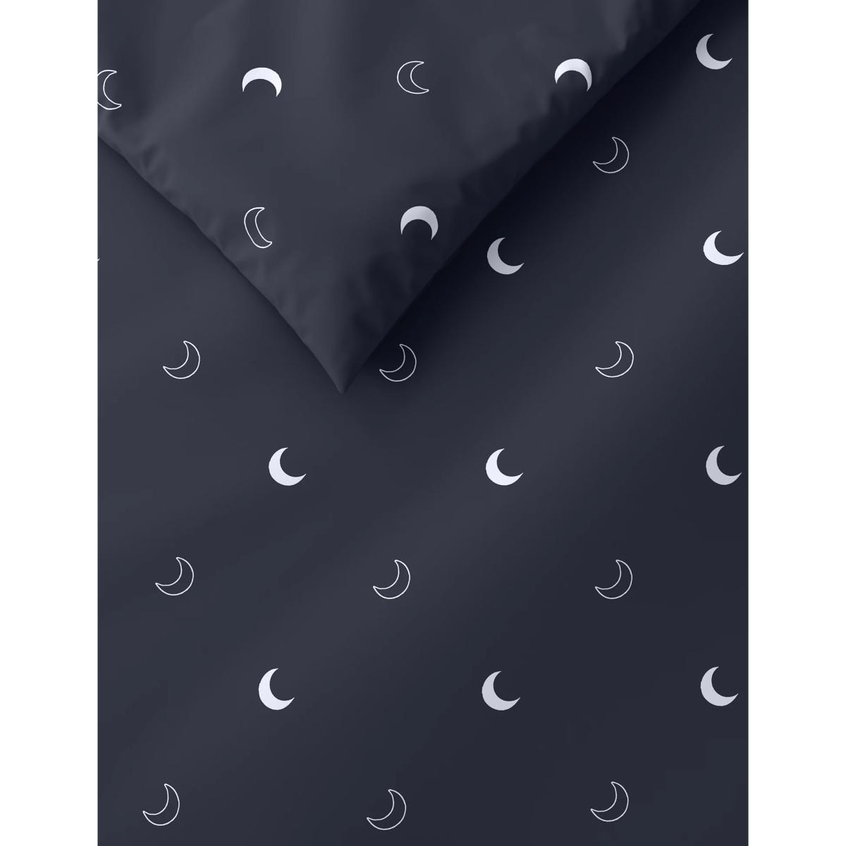 M&S 2 Pack Cotton Mix Moon Bedding Sets - 6FT - Navy, Navy – image 5