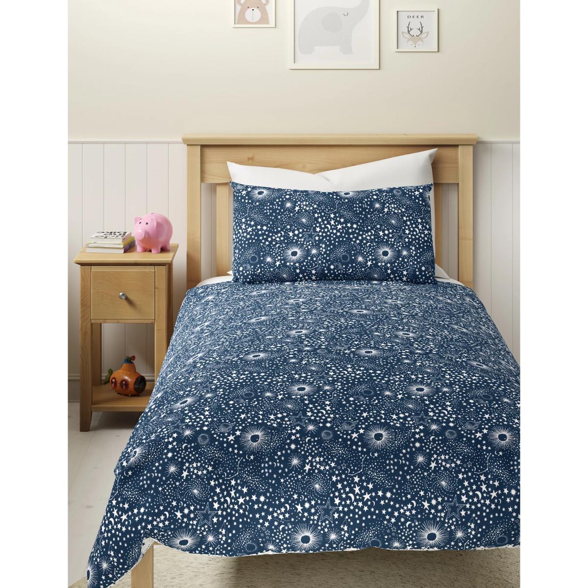 M&S Cotton Blend Constellation Bedding Set - TODDL - Navy Mix, Navy Mix – image 2