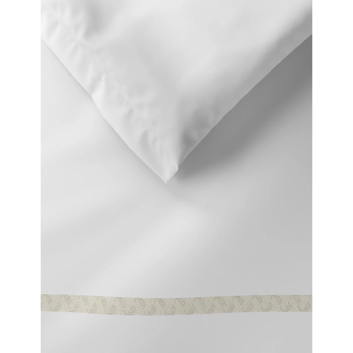 M&S Pure Cotton Embroidered Bedding Set - 6FT - White, White – image 3