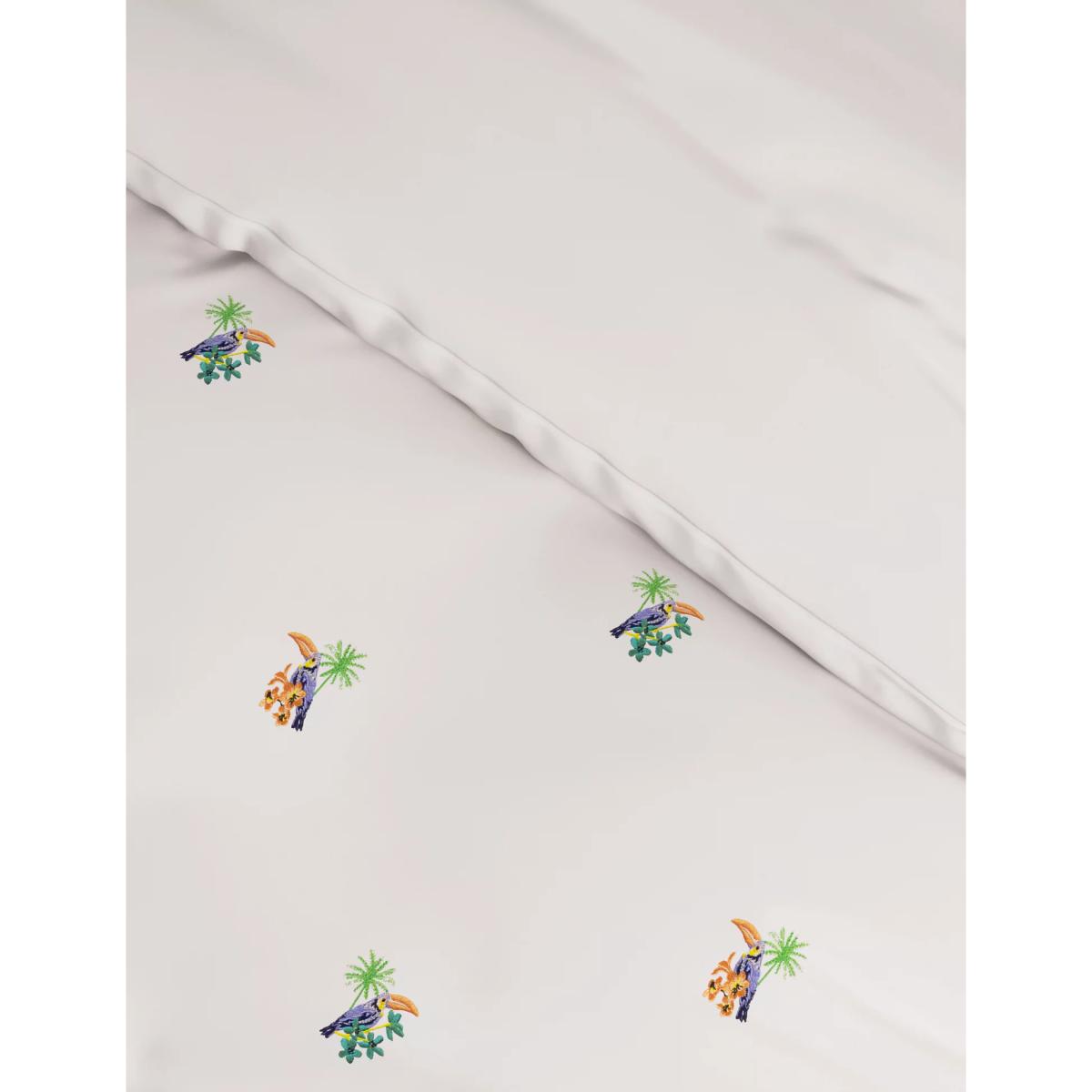M&S  Pure Cotton Toucan Embroidered Bedding Set - 6FT - Multi, Multi – image 4