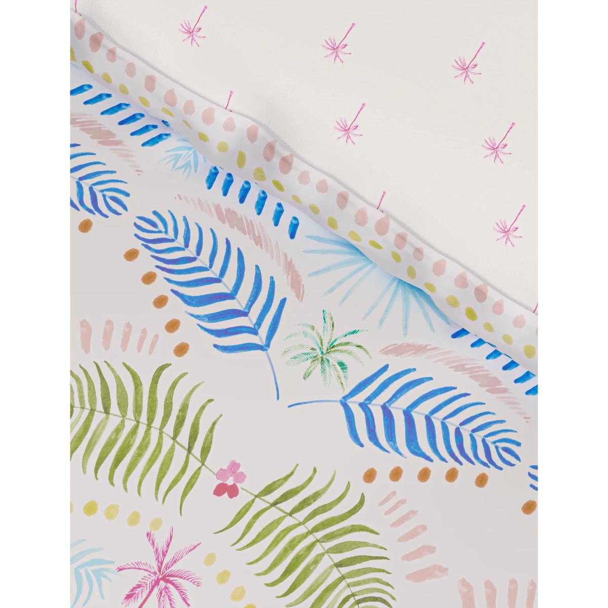 M&S  Cotton Rich Hawaiian Bedding Set - DBL - Blue Mix, Blue Mix – image 3