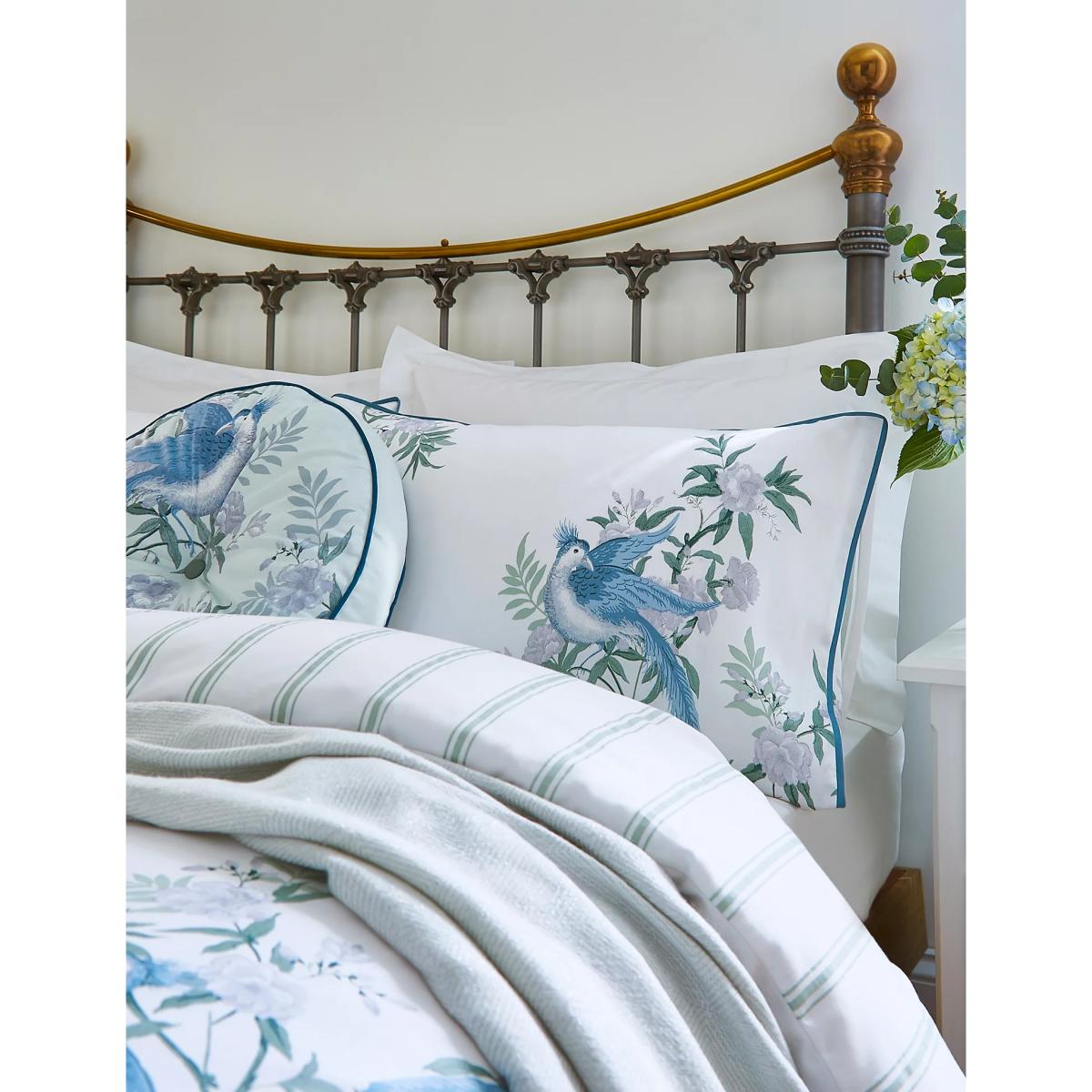 M&S Laura Ashley Pure Cotton Osterley Bedding Set - 6FT - Blue Mix, Blue Mix – image 2