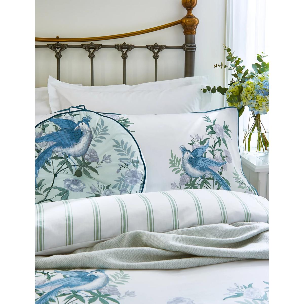 M&S Laura Ashley Pure Cotton Osterley Bedding Set - 6FT - Blue Mix, Blue Mix – image 3