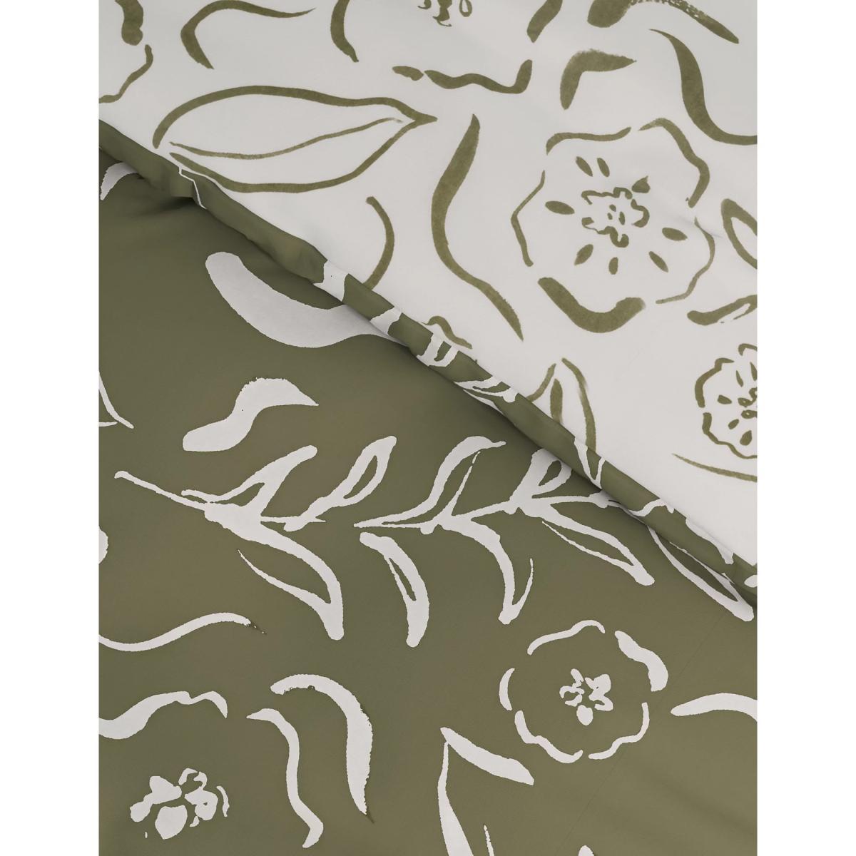 M&S Cotton Blend Floral Bedding Set - SGL - Khaki Mix, Khaki Mix – image 2
