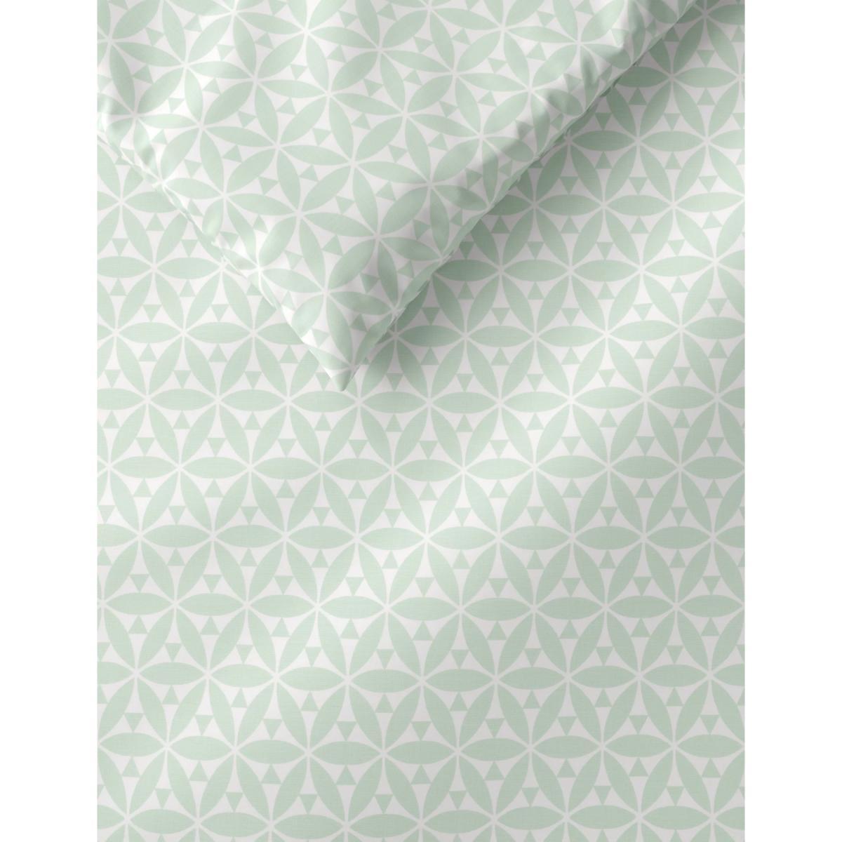 M&S Cotton Blend Geometric Bedding Set - SGL - Grey, Duck Egg,Grey – image 3