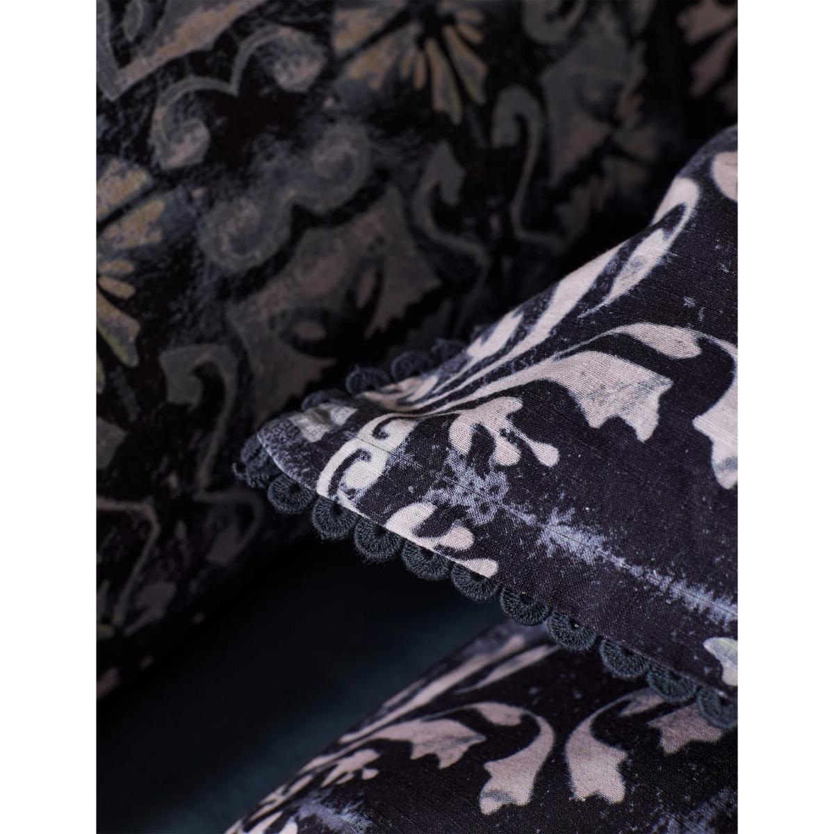 M&S X Fired Earth Paris Sandrine Bedding Set - 5FT - Navy Mix, Navy Mix – image 1
