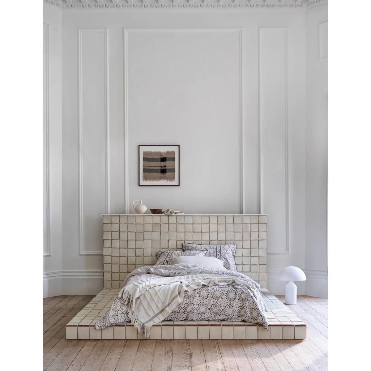 M&S X Fired Earth Marrakech Menara Bedding Set - 5FT - Gesso, Gesso – image 2
