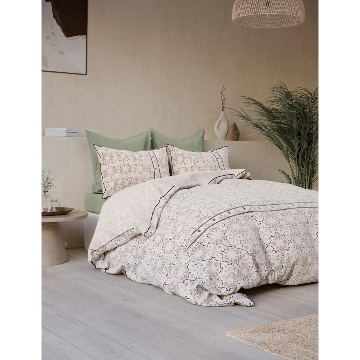 M&S X Fired Earth Marrakech Menara Bedding Set - 5FT - Gesso, Gesso – image 7