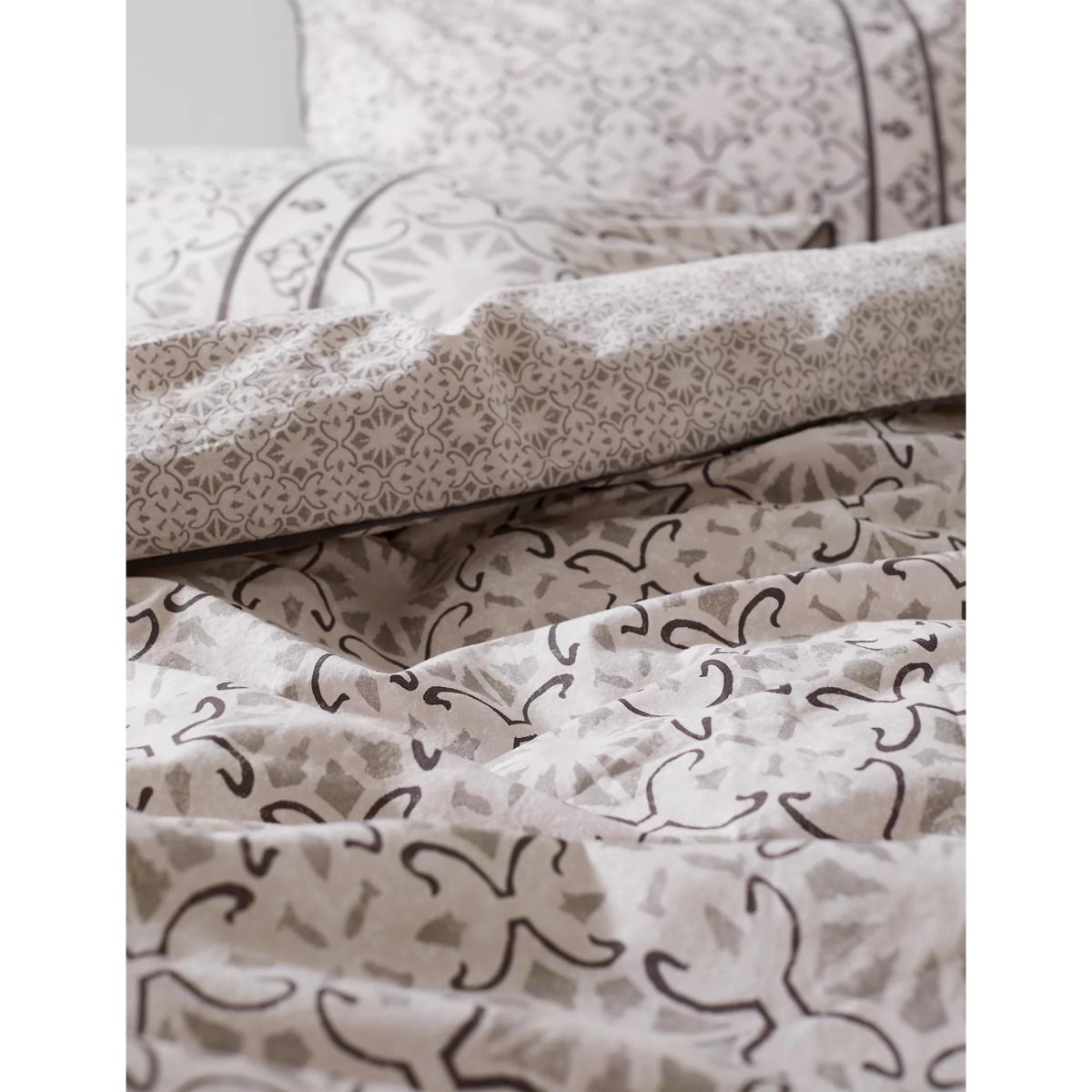 M&S X Fired Earth Marrakech Menara Bedding Set - 5FT - Gesso, Gesso – image 1