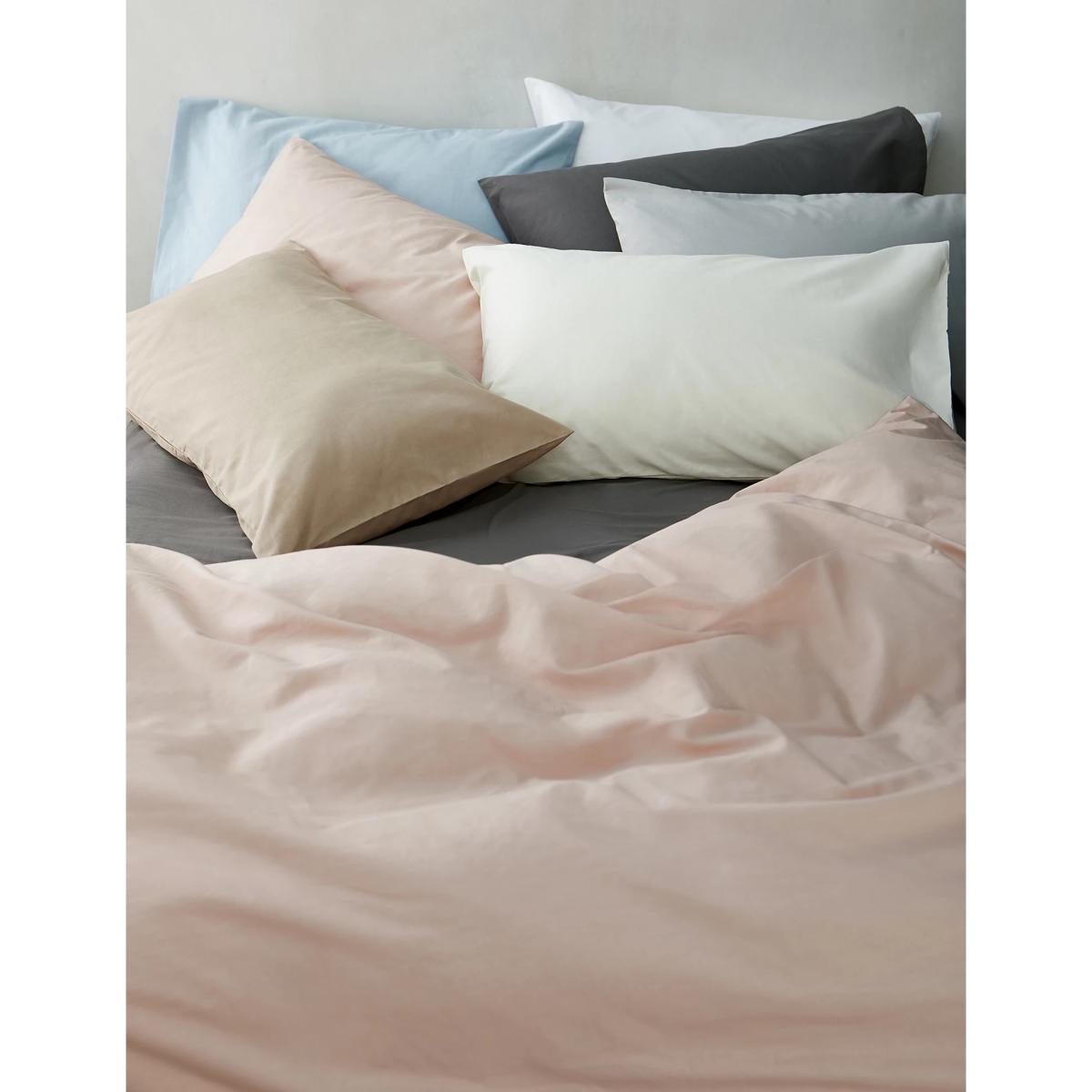 M&S Body Sensor™ Pure Cotton Fitted Sheet - 6FT - Medium Beige, Grey,Charcoal,Medium Beige,Medium Blue,Cream,Light Natural,White,Light Pink – image 2