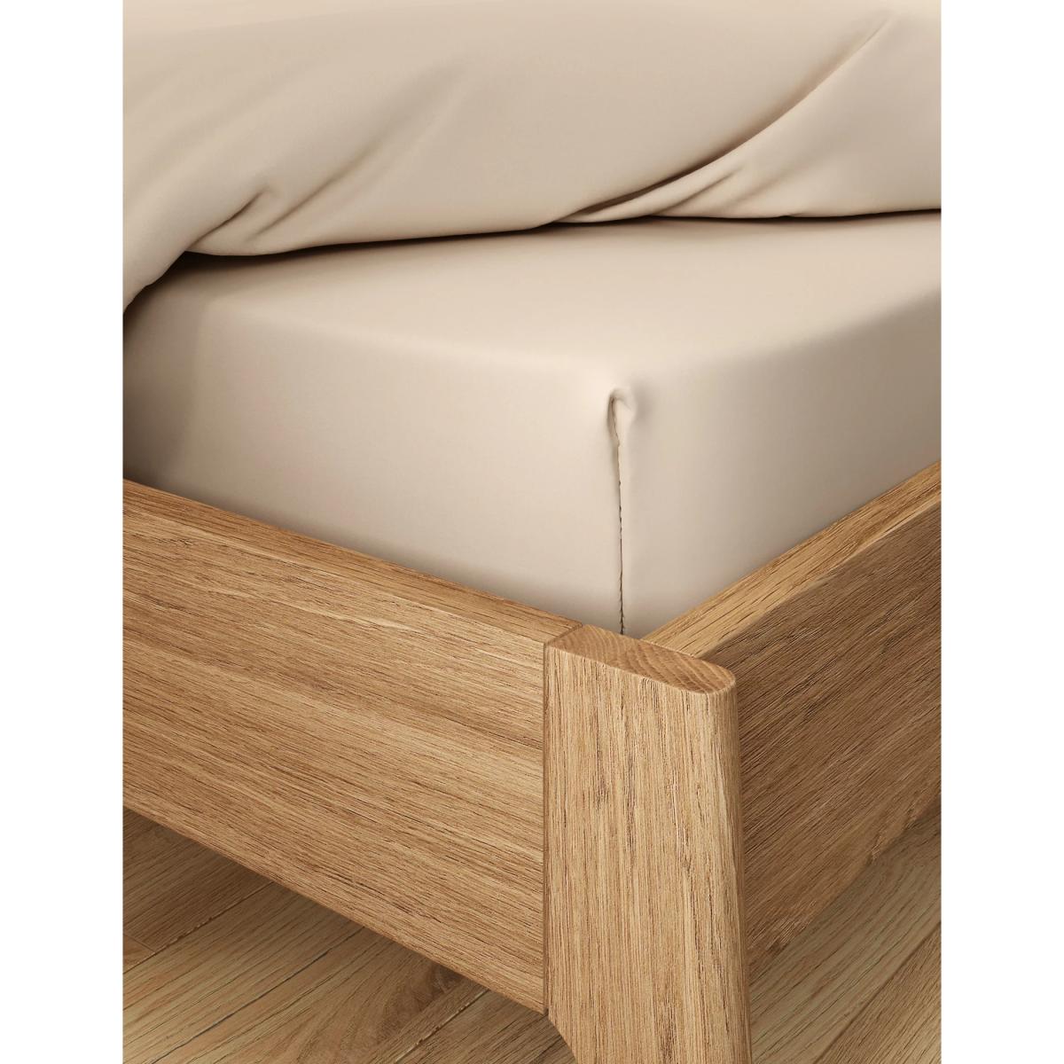 M&S Body Sensor™ Pure Cotton Fitted Sheet - 6FT - Medium Beige, Grey,Charcoal,Medium Beige,Medium Blue,Cream,Light Natural,White,Light Pink – image 5