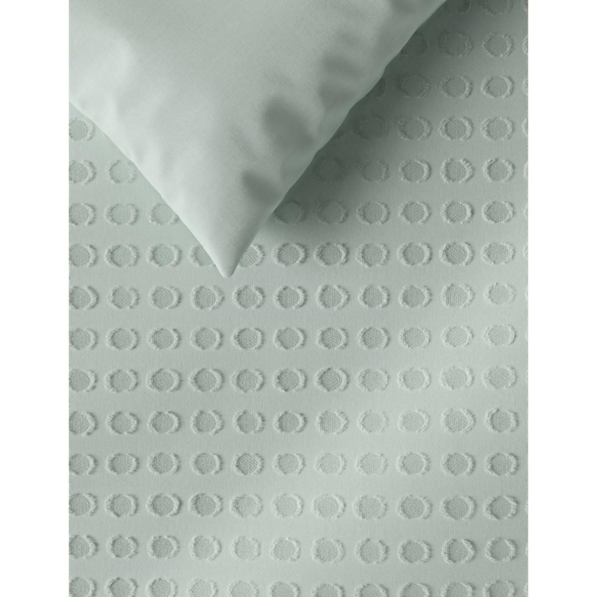 M&S Pure Cotton Spotty Textured Bedding Set - 6FT - White, Lilac,White,Duck Egg – image 3
