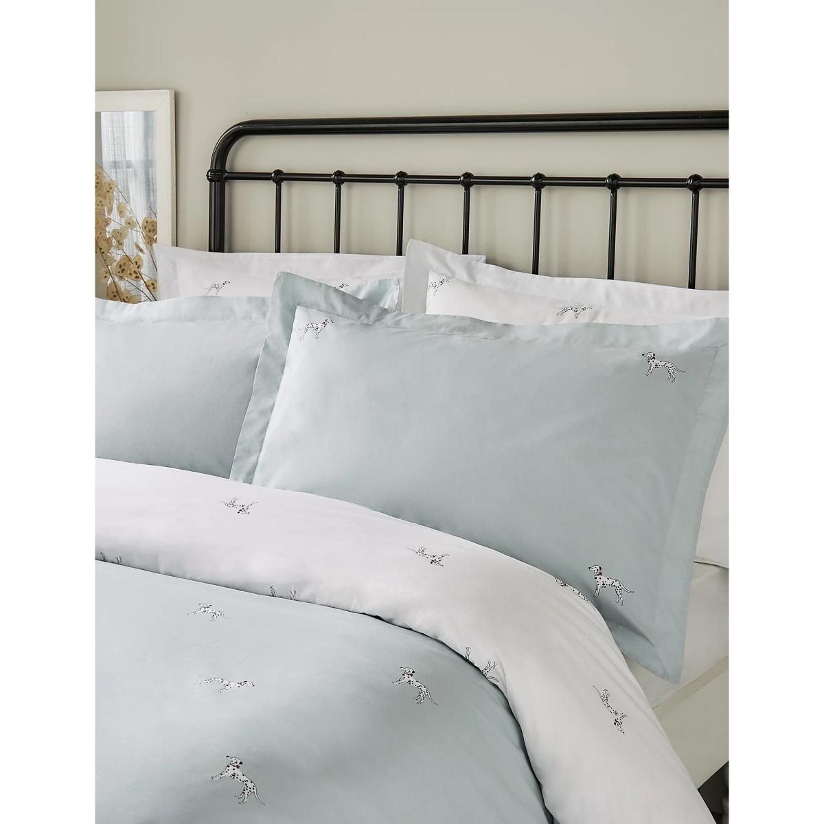 M&S Sophie Allport Pure Cotton Dalmatian Bedding Set - SGL - Sky Blue, Sky Blue – image 2