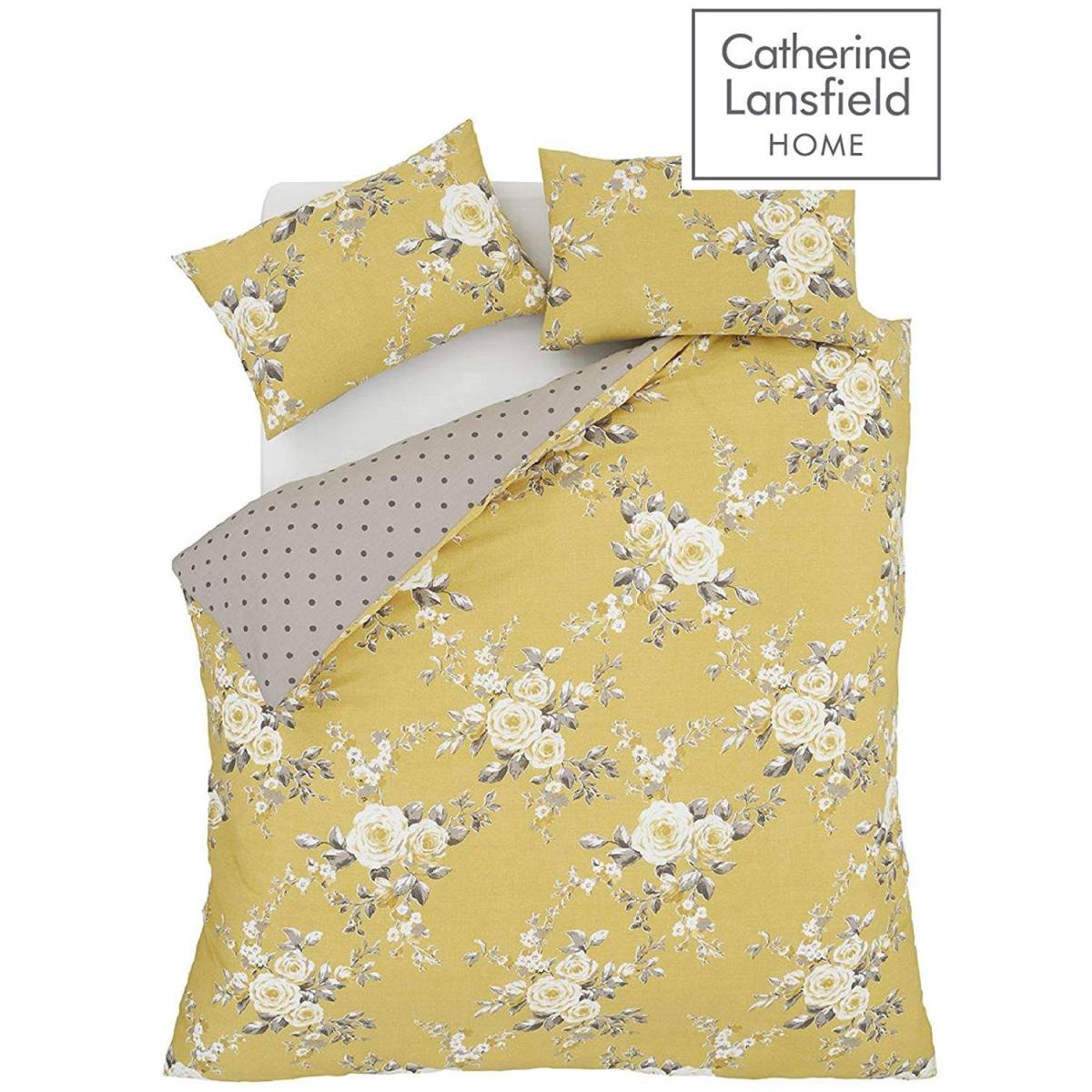 Catherine Lansfield Canterbury Ochre Quilt Set – image 3