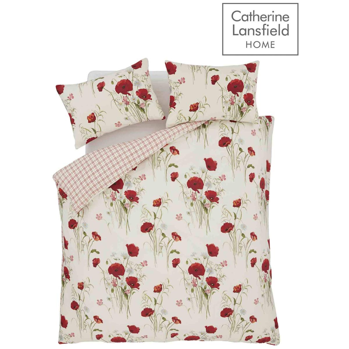 Catherine Lansfield Wild Poppies Quiltset Multi – image 2