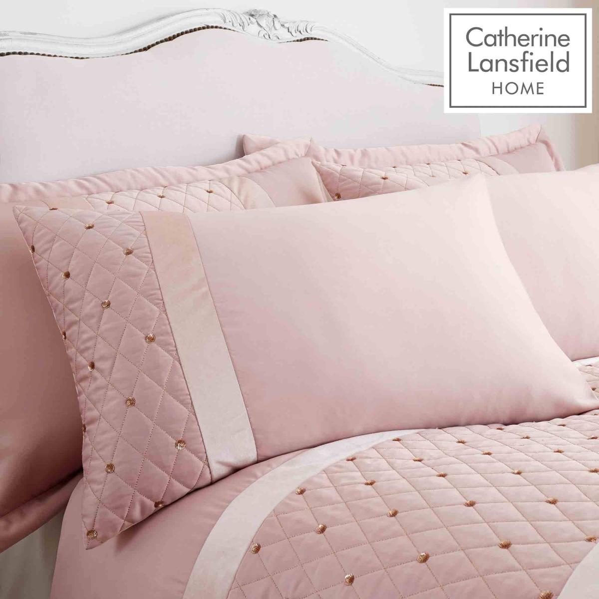Catherine Lansfield Sequin Cluster Quiltset Blush – image 2