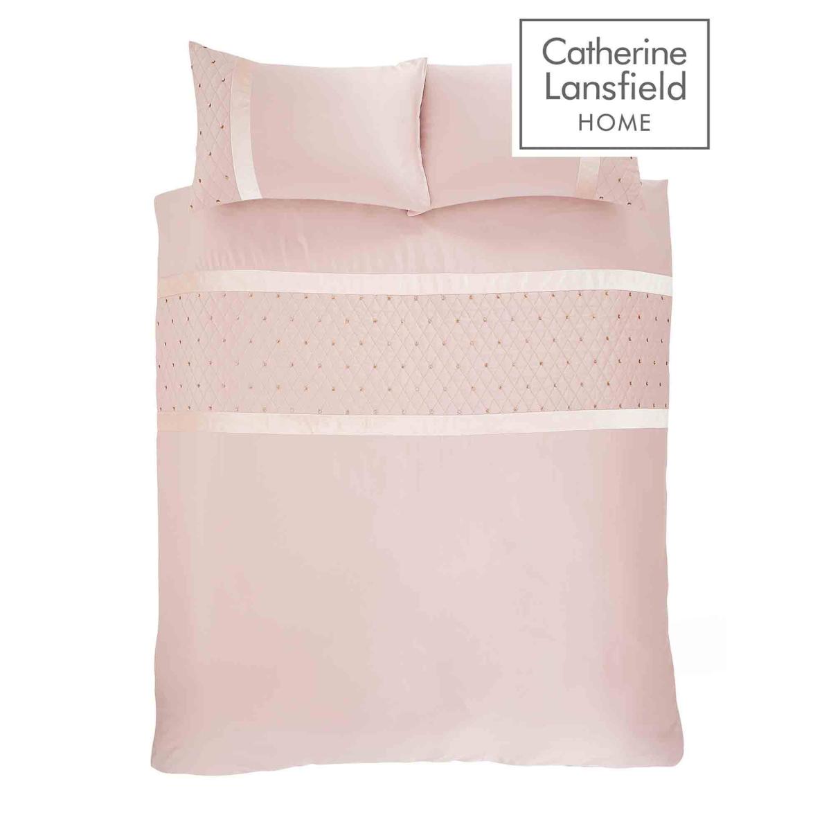 Catherine Lansfield Sequin Cluster Quiltset Blush – image 5
