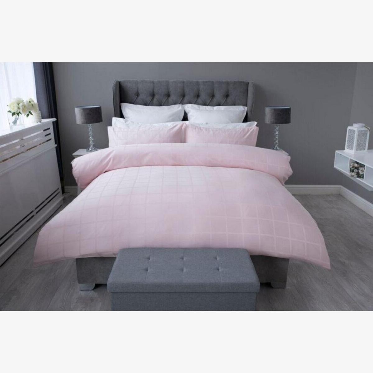 Union Square Duvet Cover Set - BM369 - Blush Pink – image 1