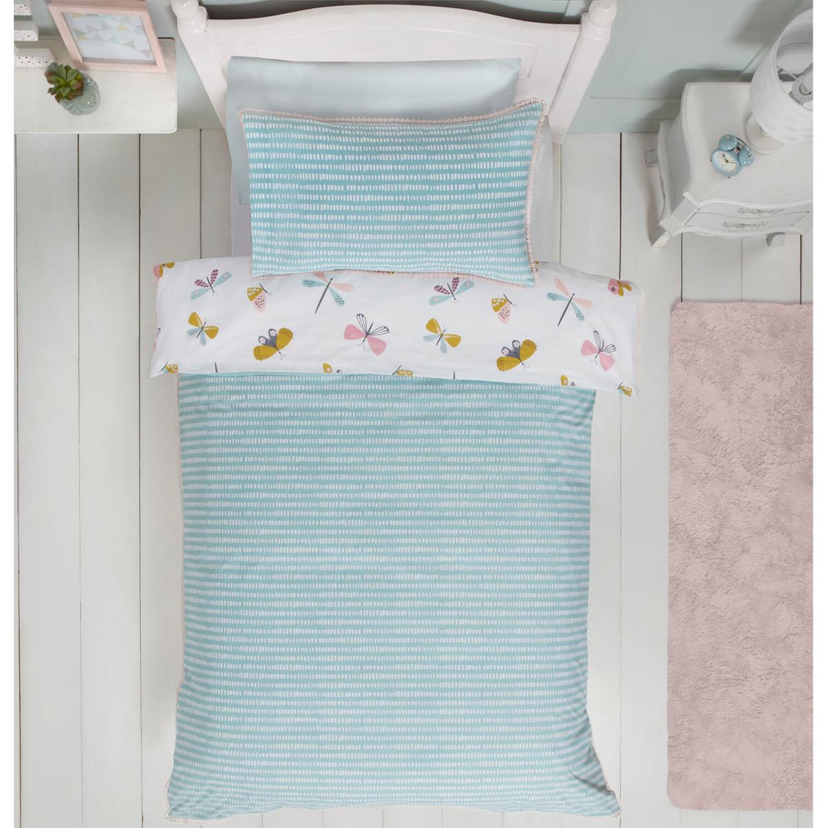 Butterfly Duvet Cover and Pillowcase Set - White – image 5