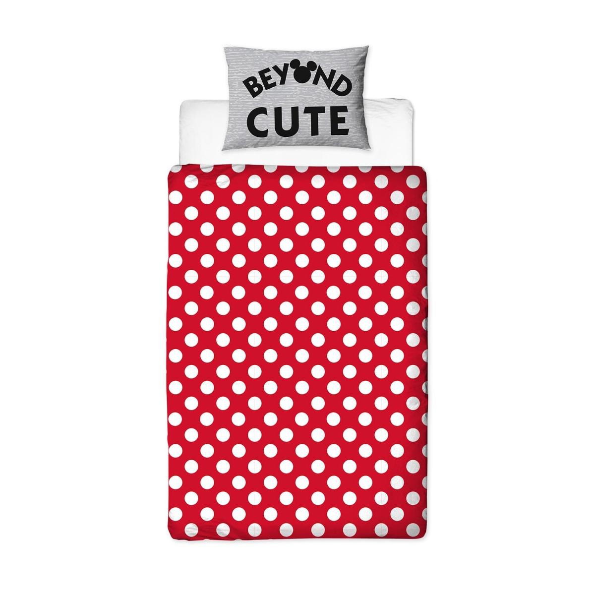 Minnie Mouse Cute Panel Duvet Cover and Pillowcase Set - Red – image 2