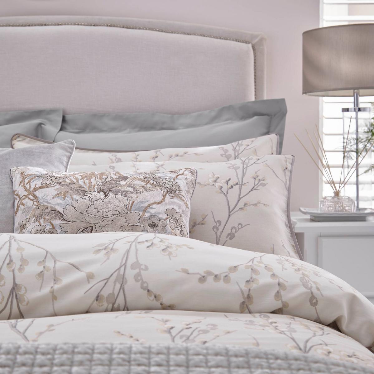 Pussy Willow Cotton Bedding Set by Laura Ashley in Dove Grey – image 2