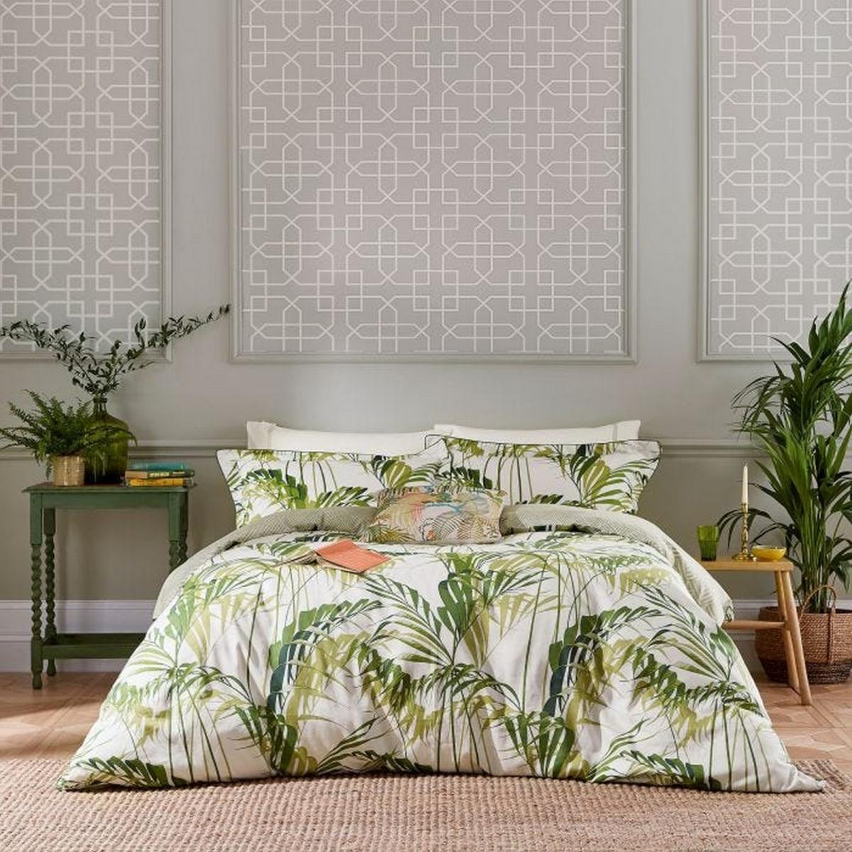 Palm House Designer Bedding and Pillowcase By Sanderson in Green – image 1