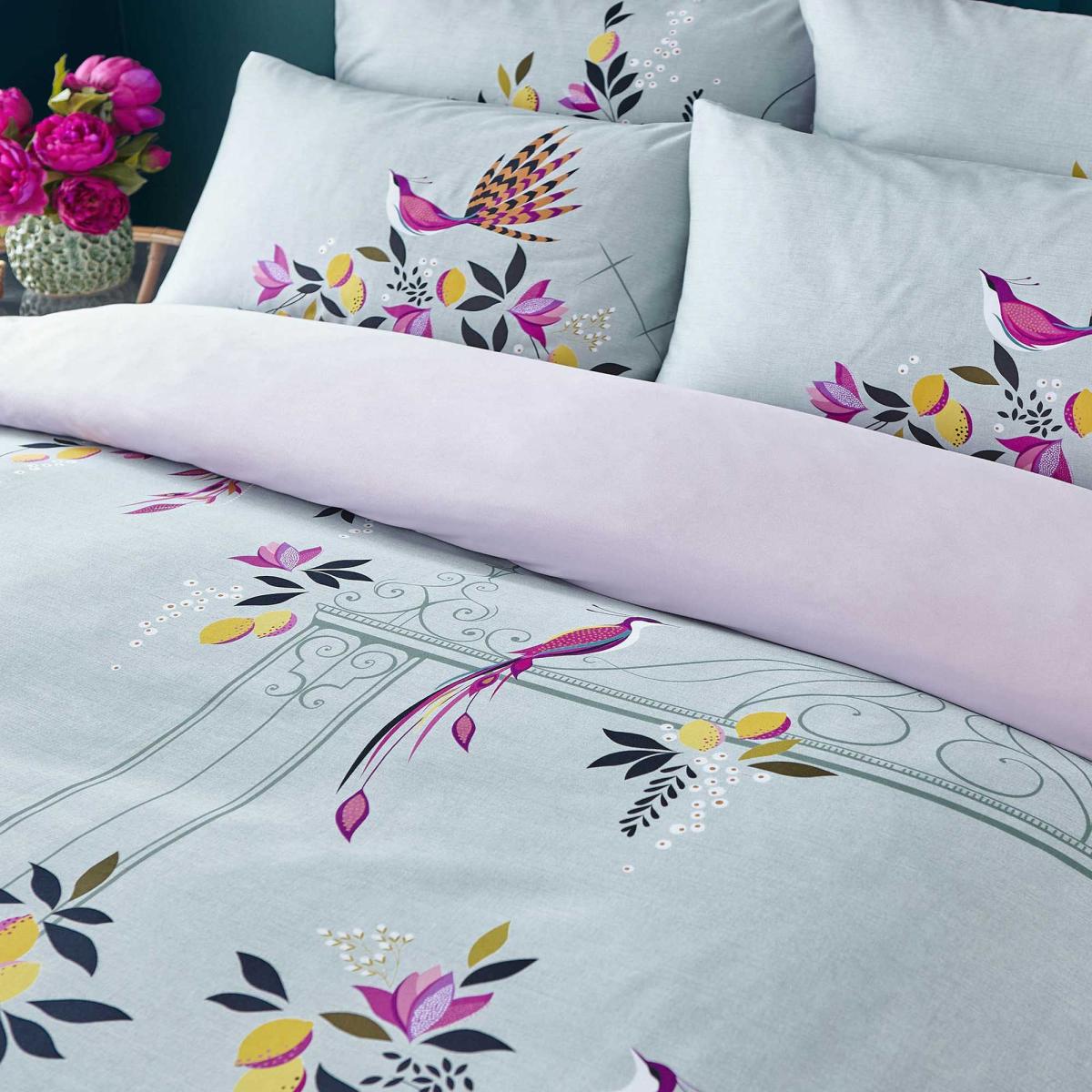 Bird Gate Bedding and Pillowcase By Sara Miller in Blue – image 2