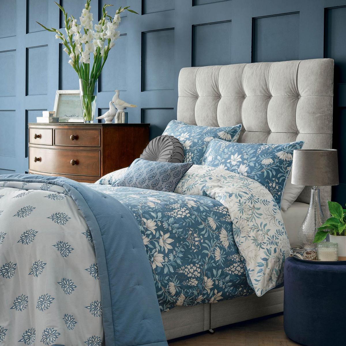 Parterre Cotton Bedding Set by Laura Ashley in Seaspray Blue – image 1