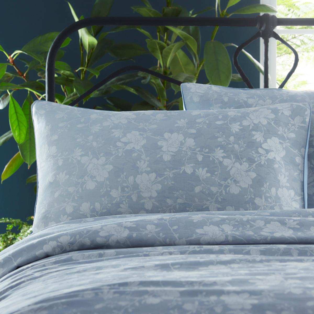 Magnolia Jasper Floral Bedding By Wedgwood in Blue – image 2