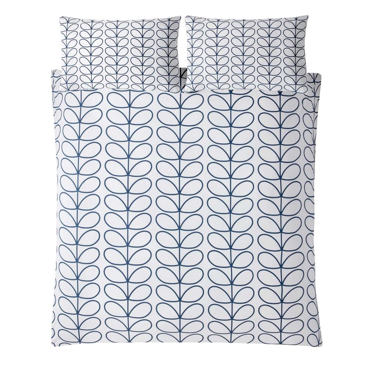 Linear Stem Bedding and Pillowcase By Orla Kiely in Whale Blue – image 2