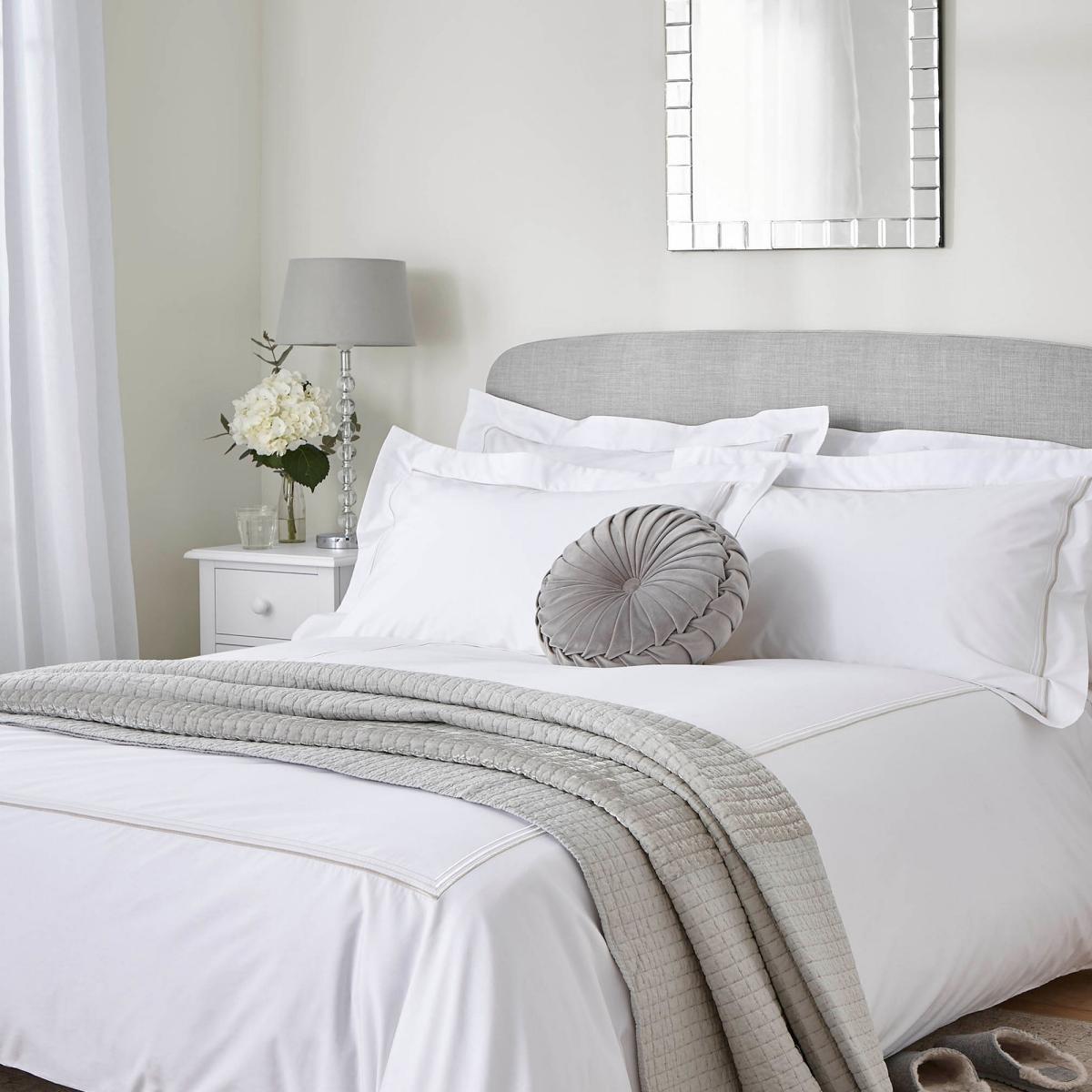 Mayfair Cotton Bedding Set by Laura Ashley in Dove Grey – image 1