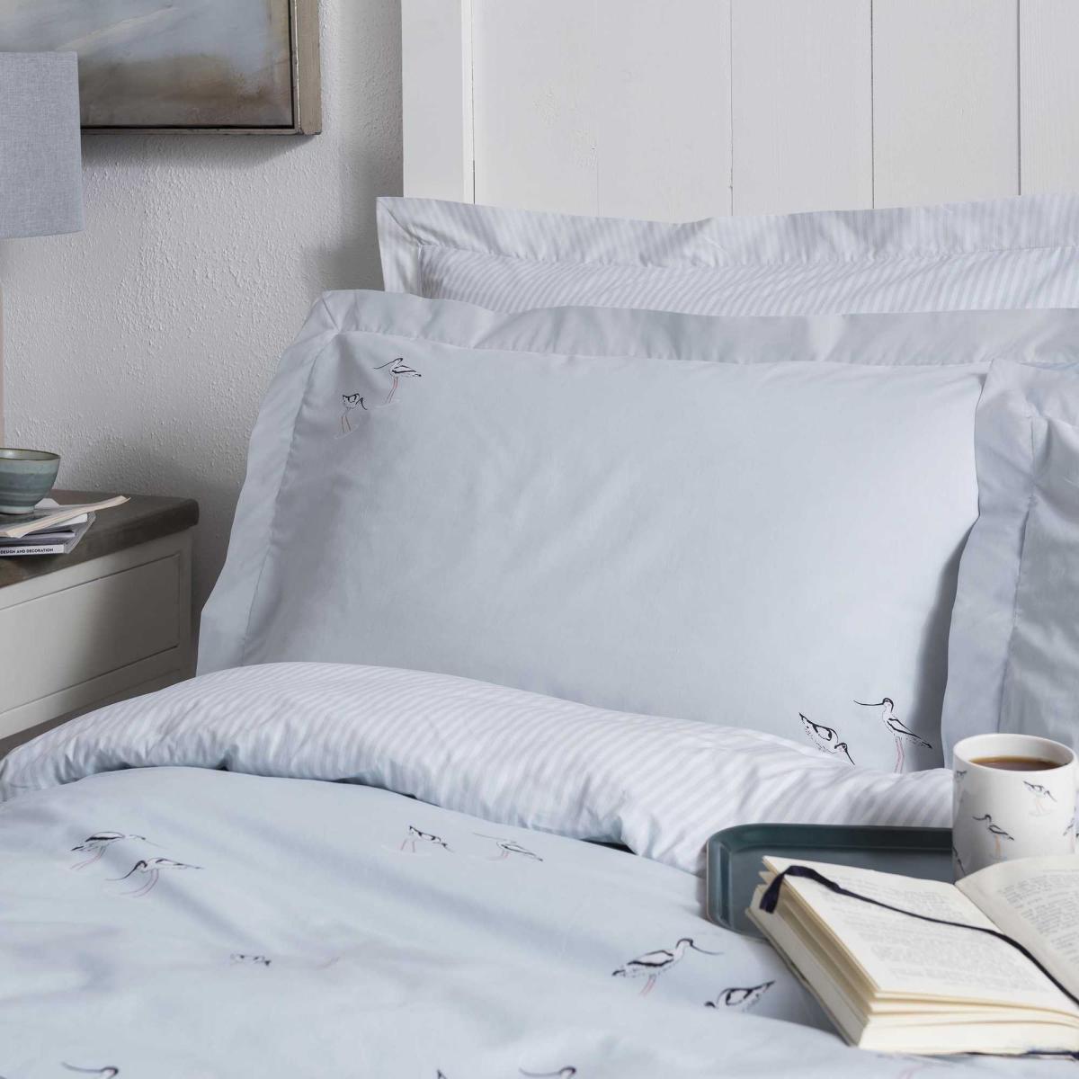 Coastal Birds Bedding and Pillowcase By Sophie Allport in Sea Blue – image 1