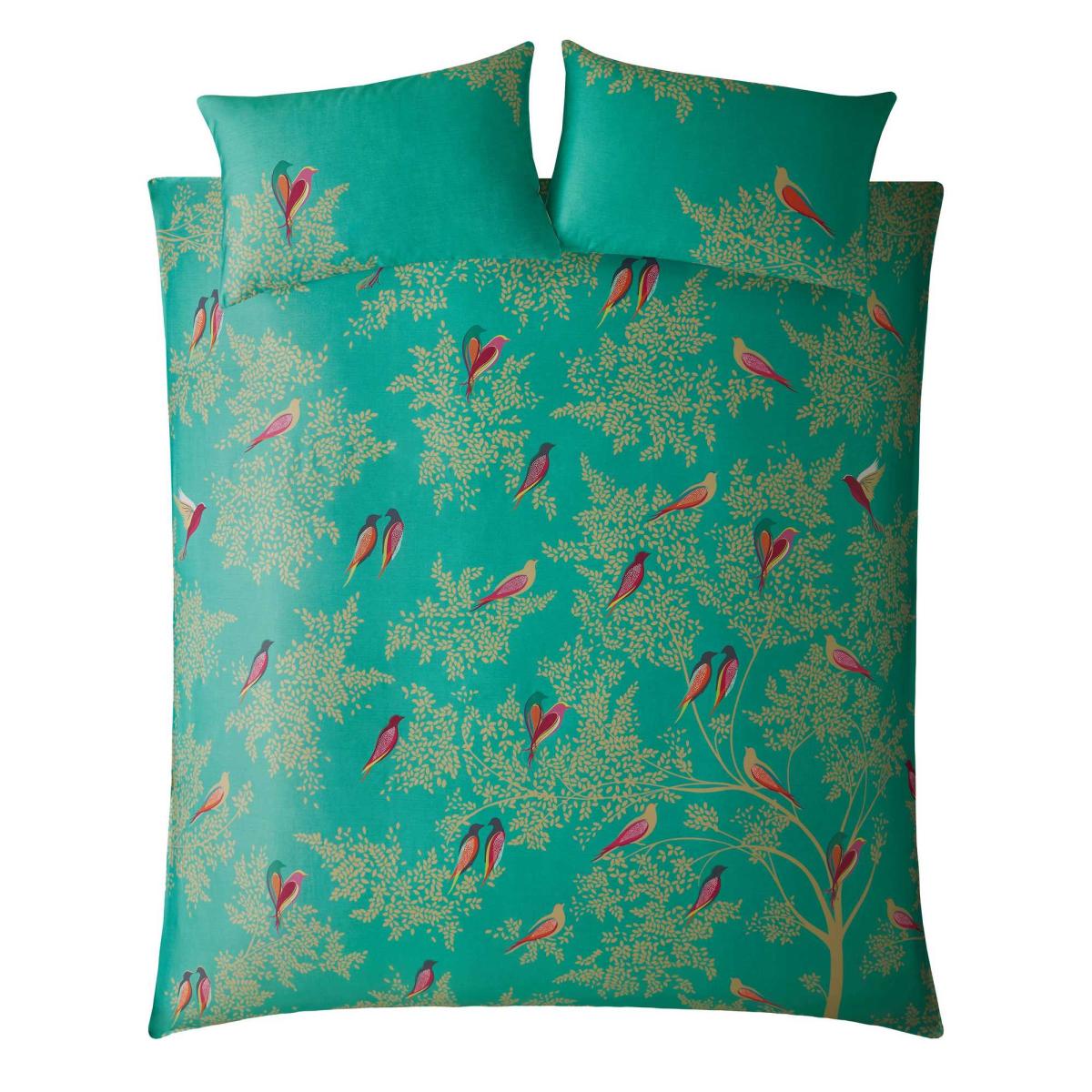 Green Birds Bedding and Pillowcase By Sara Miller – image 2