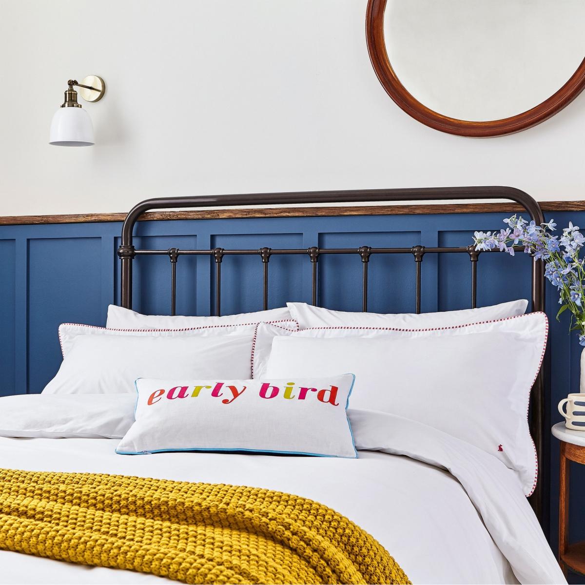 Brightside Stripe Bedding and Pillowcase By Joules in Chalk White – image 2