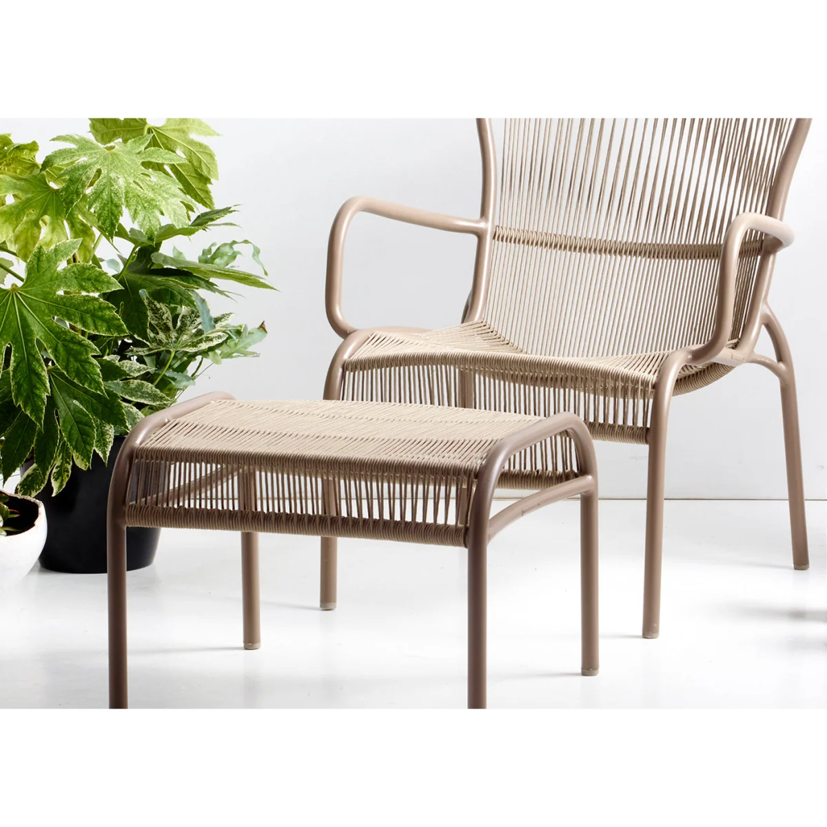 Vincent Sheppard Loop Outdoor Footrest Terracotta – image 5
