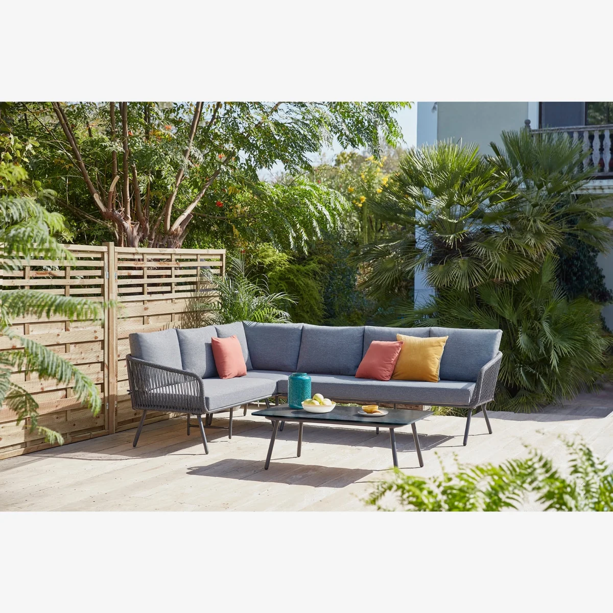 Nia Garden Corner Sofa Set