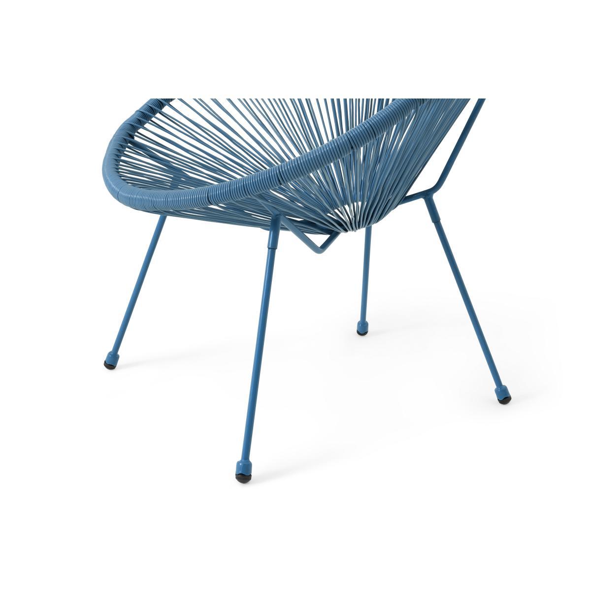 2 Seat Garden Aperitif Set, Blue – image 4