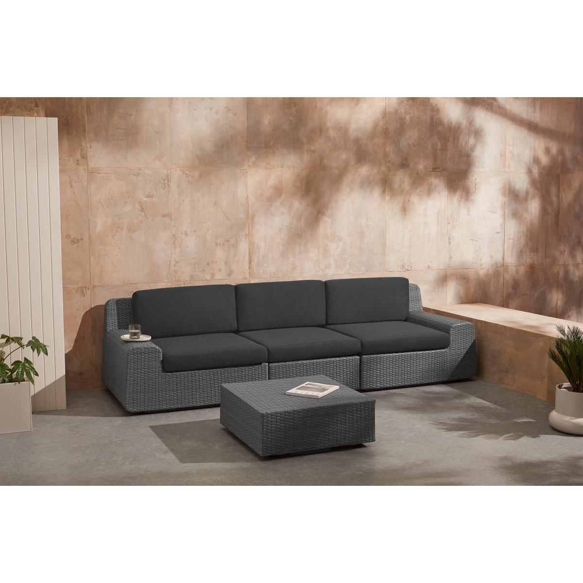 Cordon Garden Modular Ottoman, Dark Grey – image 8