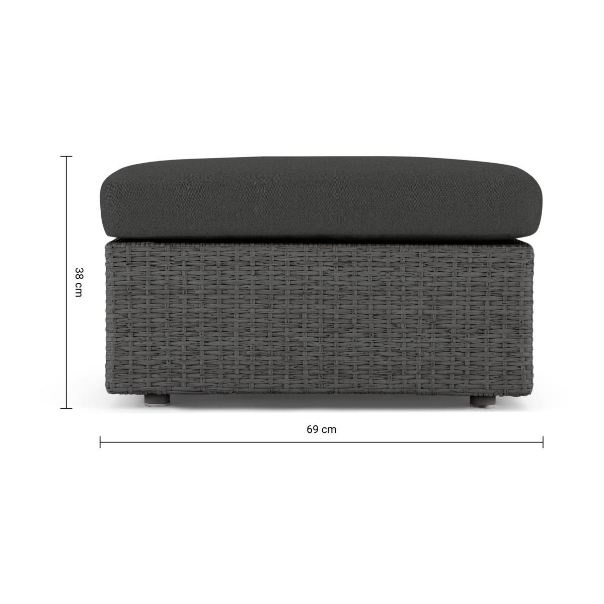 Cordon Garden Modular Ottoman, Dark Grey – image 10