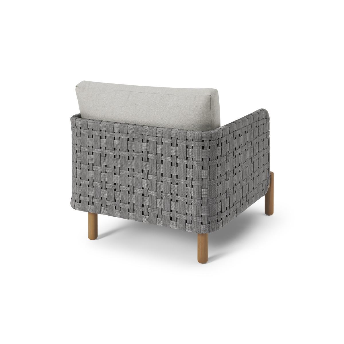 Kolbe Garden Armchair, Grey & Acacia – image 7